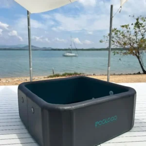 A piscina retangular